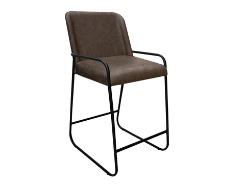 Comala - PU Bar Stool - Chocolate Brown - Premium Bar Height (28"-30") from International Furniture Direct - Just $387.50! Shop now at brett interiors