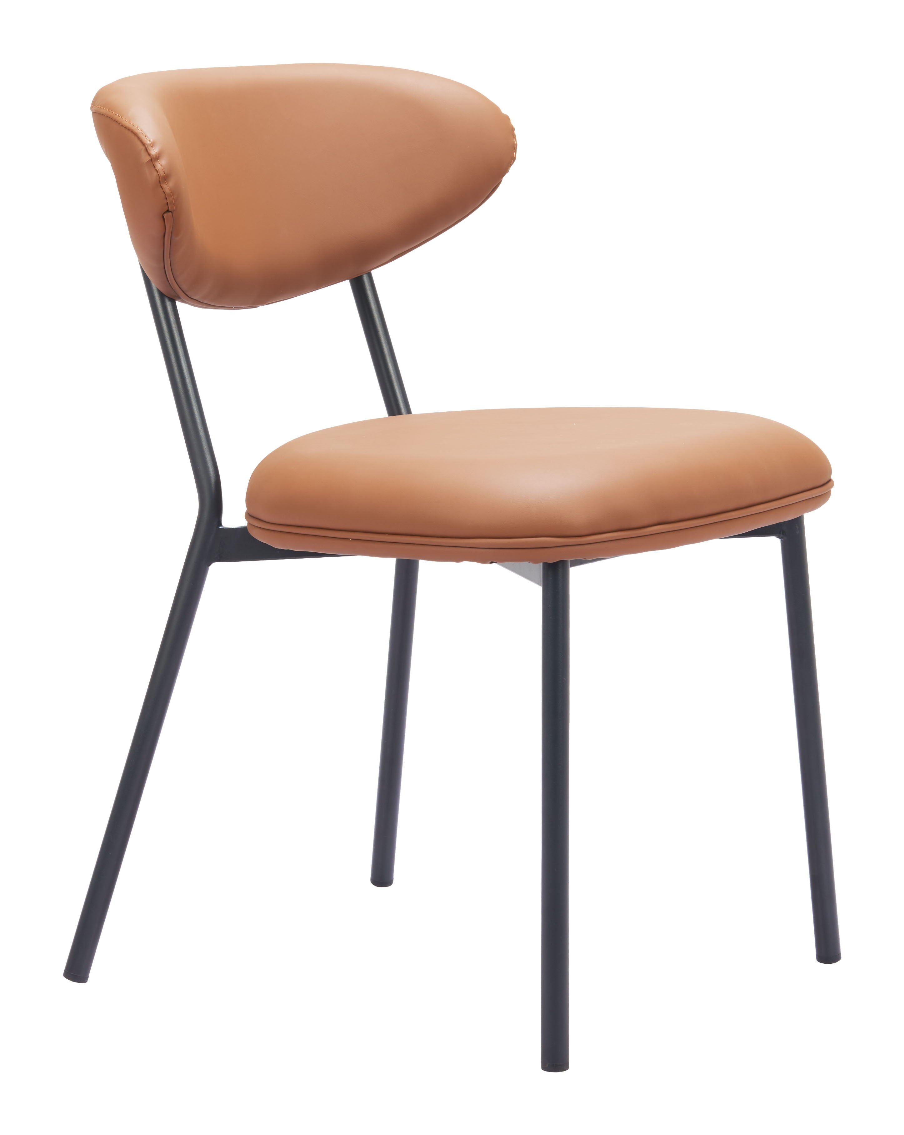 Rorun - Dining Chair (Set of 2) - Brown - Premium Stool Sets from Zuo Modern - Just $1400! Shop now at brett interiors