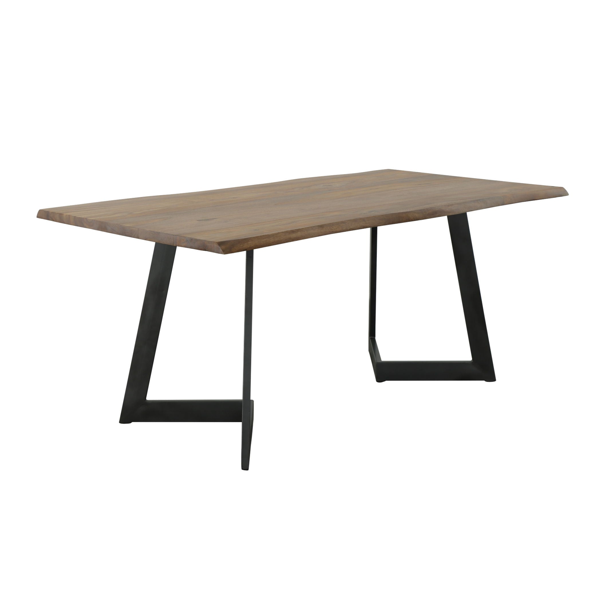 Brownstone Vista - Dining Table (2 Cartons) - Nut Brown / Gunmetal - Premium Dining Tables from Coast2Coast Home - Just $3300! Shop now at brett interiors