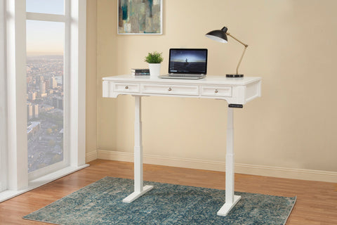 Boca - Power Lift Desk - Cottage White - Premium Lift Top Desks from Parker House - Just $1397.50! Shop now at brett interiors