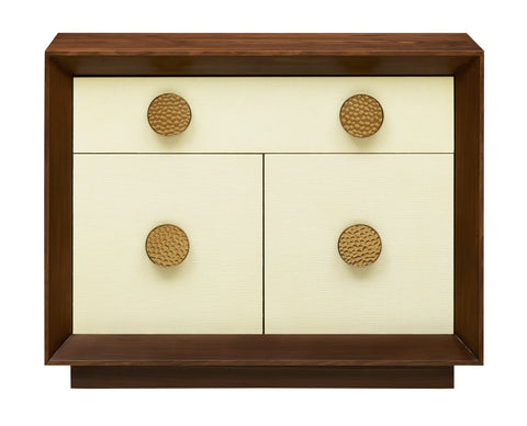 Shelburne - Two Door One Drawer Cabinet - Walnut / Cream - Premium Accent Cabinets from Coast2Coast Home - Just $3300! Shop now at brett interiors