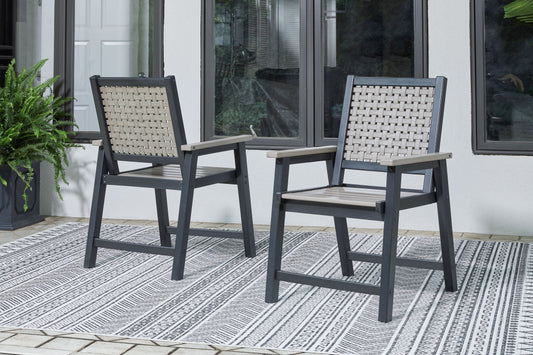 Mount Valley - Black / Driftwood - 7 Pc. - Dining Set - Premium 7 Piece Outdoor Sets from Signature Design by Ashley® - Just $3600.75! Shop now at brett interiors