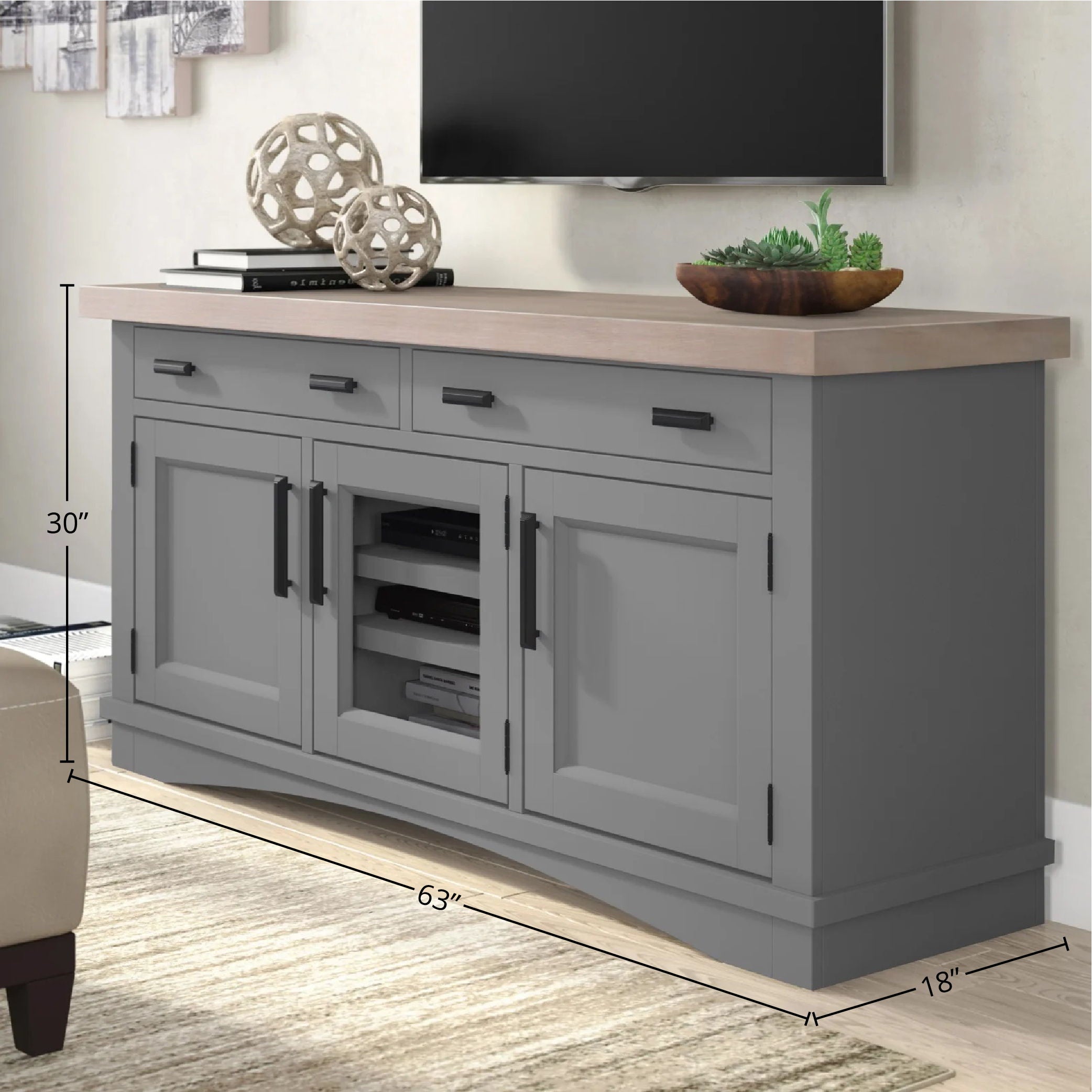 Americana Modern - TV Console (63") - Premium TV Stands from Parker House - Just $822.50! Shop now at brett interiors