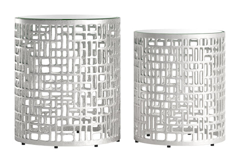 Reden - Side Table (Set of 2) - Silver - Premium Table Sets from Zuo Modern - Just $1375! Shop now at brett interiors