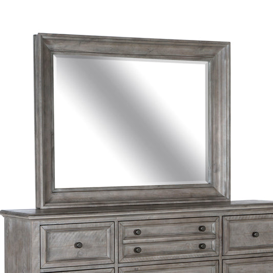 Lancaster - Landscape Mirror - Dovetail Grey - Premium Landscape Mirrors from Magnussen Furniture - Just $539! Shop now at brett interiors