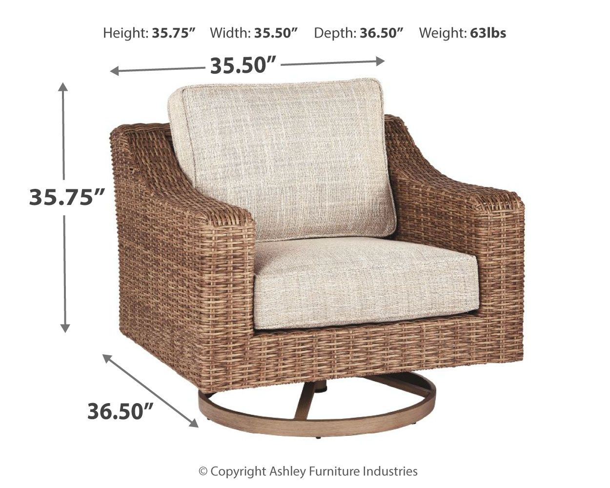 Beachcroft - Swivel Lounge Chair Ashley Furniture