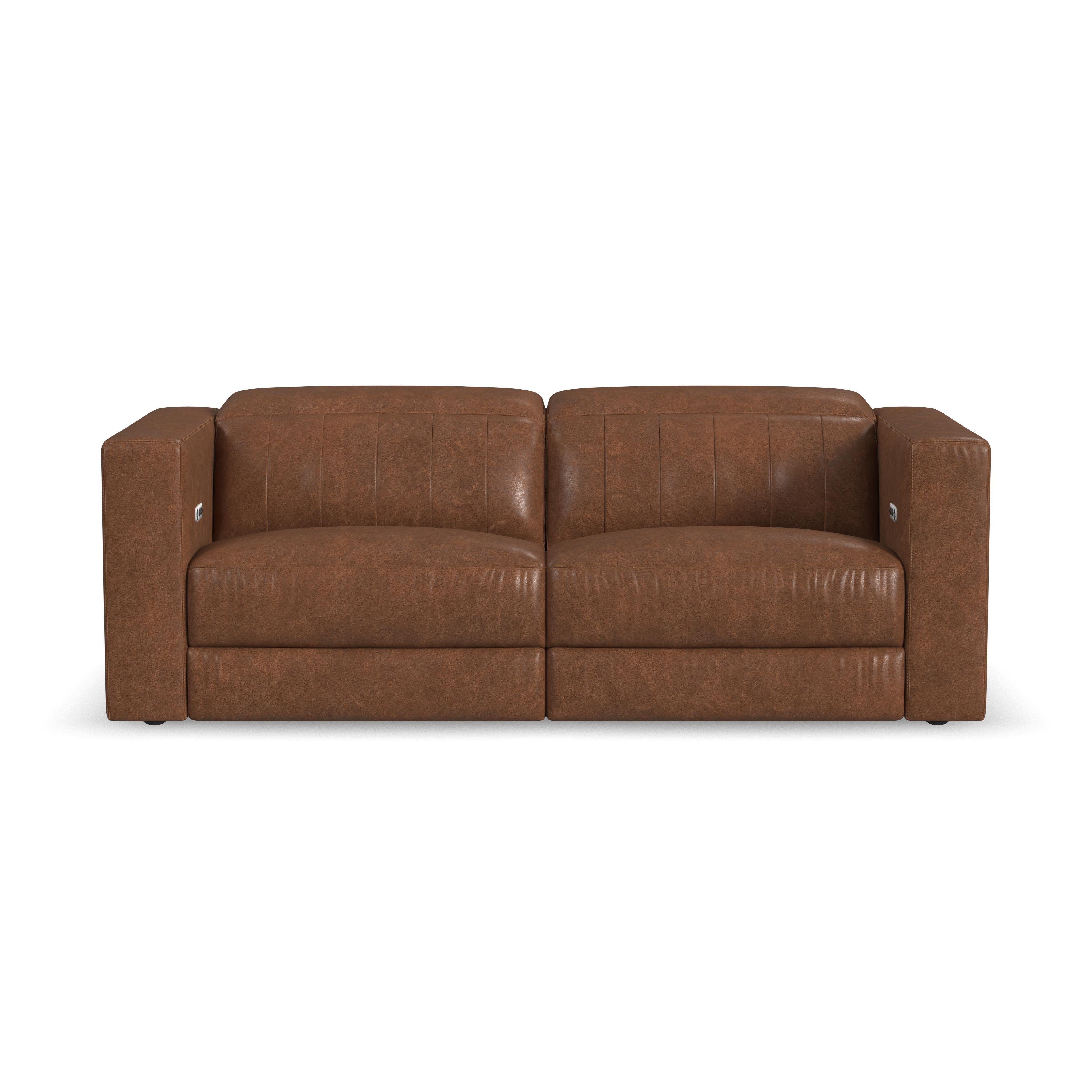 Austin - Power Reclining Sofa with Power Headrests - Dark Brown - Premium Reclining Sofas from Flexsteel - Just $4062.50! Shop now at brett interiors