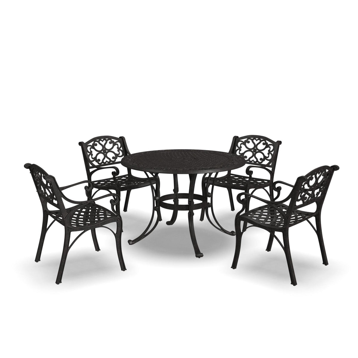 Sanibel - 42" Metal Outdoor Dining Set - Premium 5 Piece Outdoor Sets from Homestyles - Just $2562.48! Shop now at brett interiors