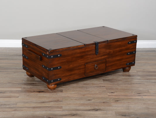 Santa Fe - Trunk Coffee Table - Dark Brown - Premium Coffee Tables from Sunny Designs - Just $801! Shop now at brett interiors