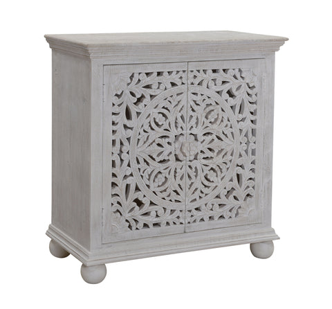 Bree - Two Door Cabinet - Sandblast Whitewash - Premium Accent Cabinets from Coast2Coast Home - Just $2887.50! Shop now at brett interiors