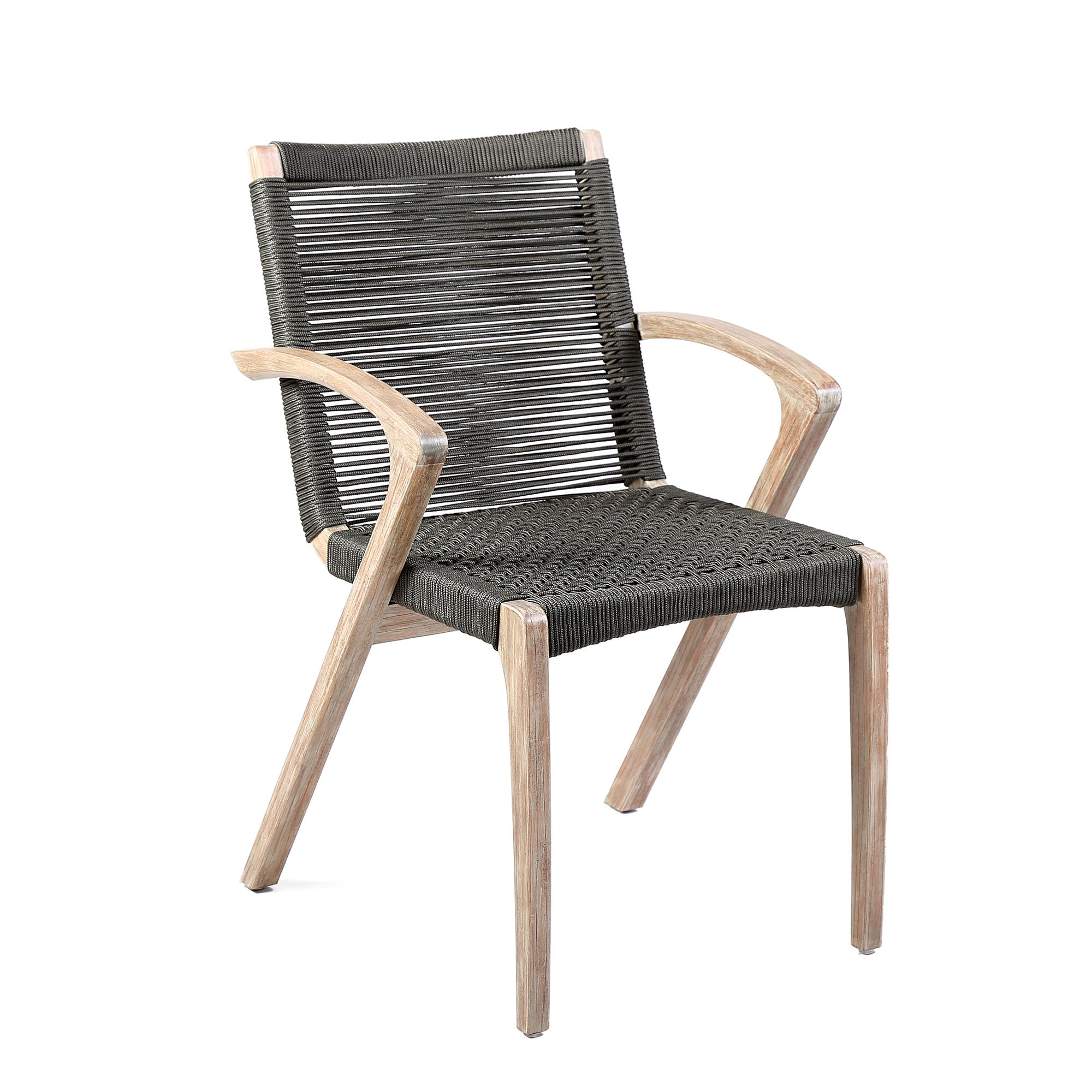 Brielle - Outdoor Rope Dining Chairs (Set of 2) - Premium Chair Sets from Armen Living - Just $925! Shop now at brett interiors