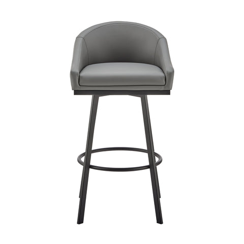 Eleanor - Swivel Stool - Black Base - Premium Counter Height (24"-27") from Armen Living - Just $370! Shop now at brett interiors