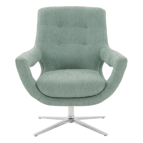 Quinn - Contemporary Adjustable Swivel Accent Chair - Premium Accent Chairs from Armen Living - Just $1067.50! Shop now at brett interiors