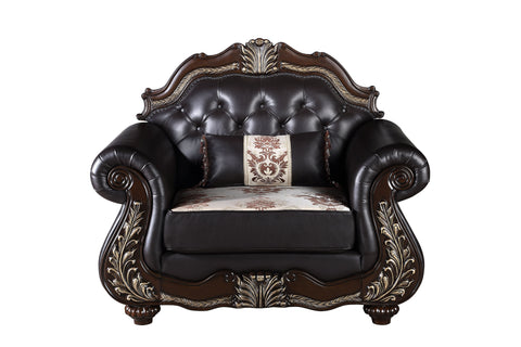 Maximus - Chair - Dark Brown - Premium Arm Chairs from New Classic - Just $1122.50! Shop now at brett interiors