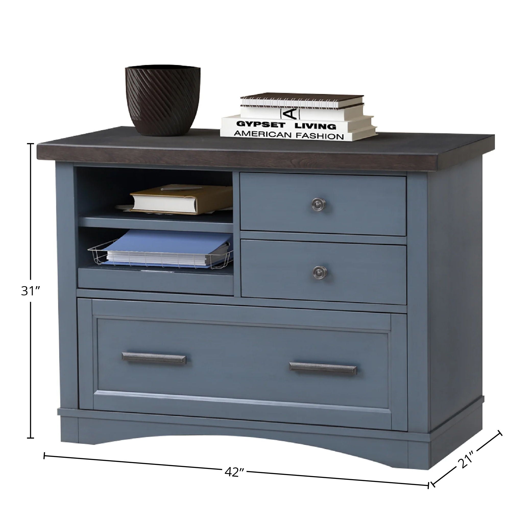 Americana Modern - Functional File with Power Center - Premium Filing Cabinets from Parker House - Just $822.50! Shop now at brett interiors