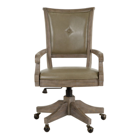 Lancaster - Fully Upholstered Swivel Chair - Dove Tail Grey - Premium Desk Chairs from Magnussen Furniture - Just $769! Shop now at brett interiors