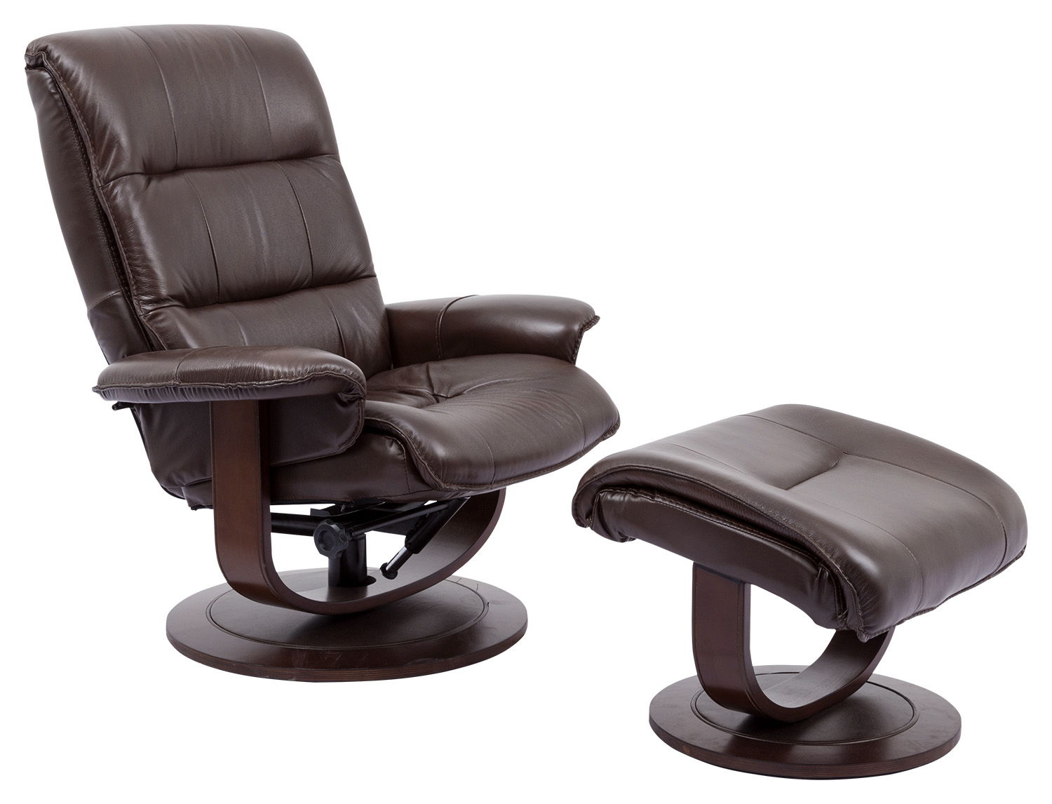 Knight - Manual Reclining Swivel Chair and Ottoman - Premium Reclining Chair & Ottoman from Parker Living - Just $822.50! Shop now at brett interiors