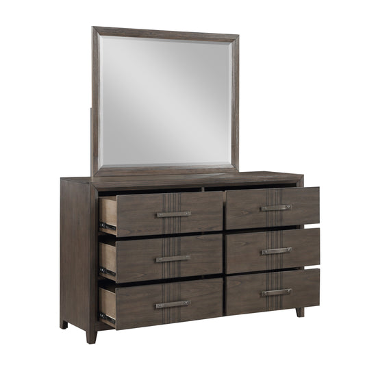 Landon - Mirror - Walnut - Premium Bedroom Mirrors from New Classic - Just $125! Shop now at brett interiors