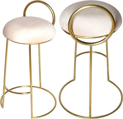 Ring - Counter Stool with Gold Legs - Premium Counter Height (24"-27") from Meridian Furniture - Just $362.50! Shop now at brett interiors