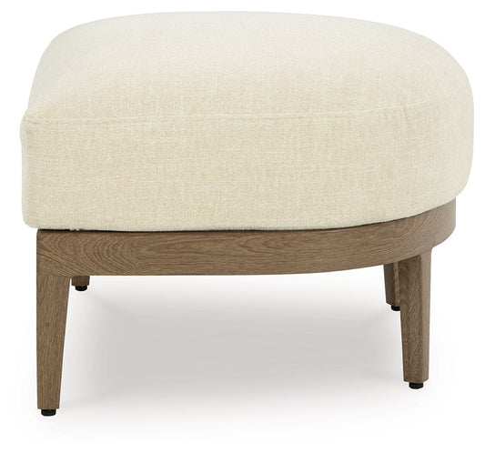 Serene Bay - Dark Brown / White - Ottoman With Cushion - Premium Ottomans from Signature Design by Ashley® - Just $441.88! Shop now at brett interiors