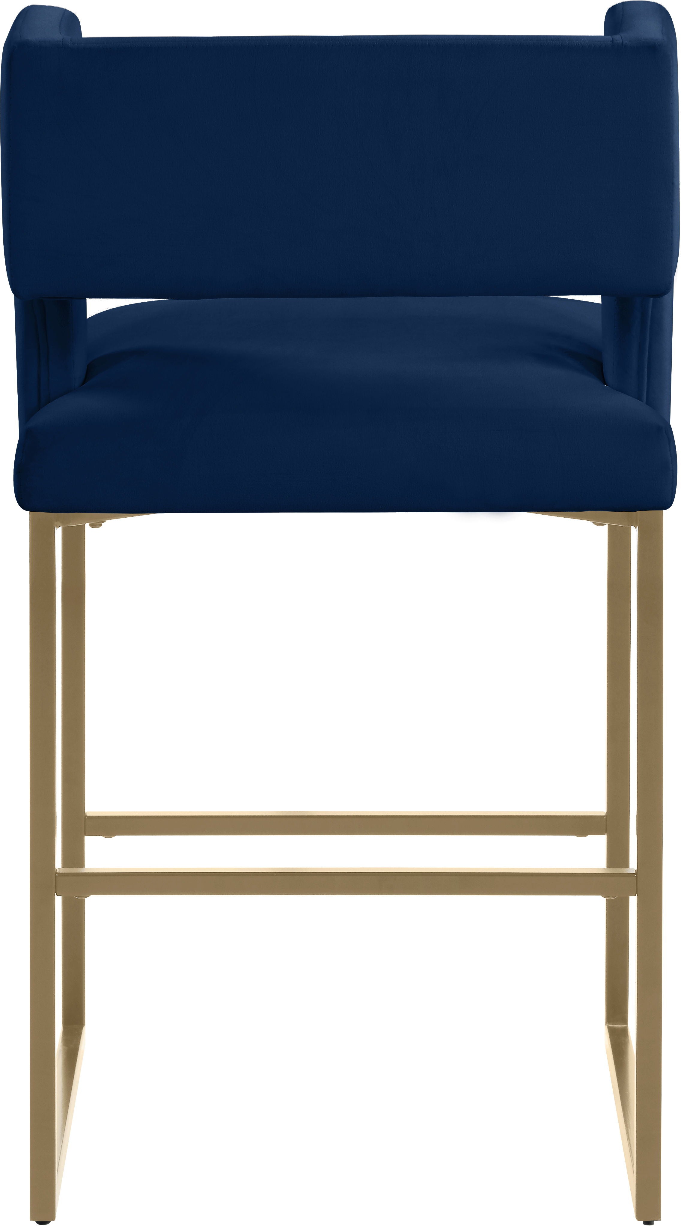 Caleb - Counter Stool with Gold Legs (Set of 2) - Premium Stool Sets from Meridian Furniture - Just $675! Shop now at brett interiors