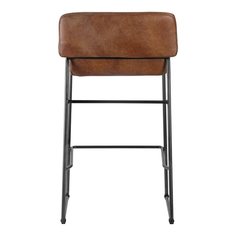 Starlet - Counter Stool Stool Open Road Leather (Set of 2) - Brown - Premium Stool Sets from Moe's Home Collection - Just $3372.50! Shop now at brett interiors