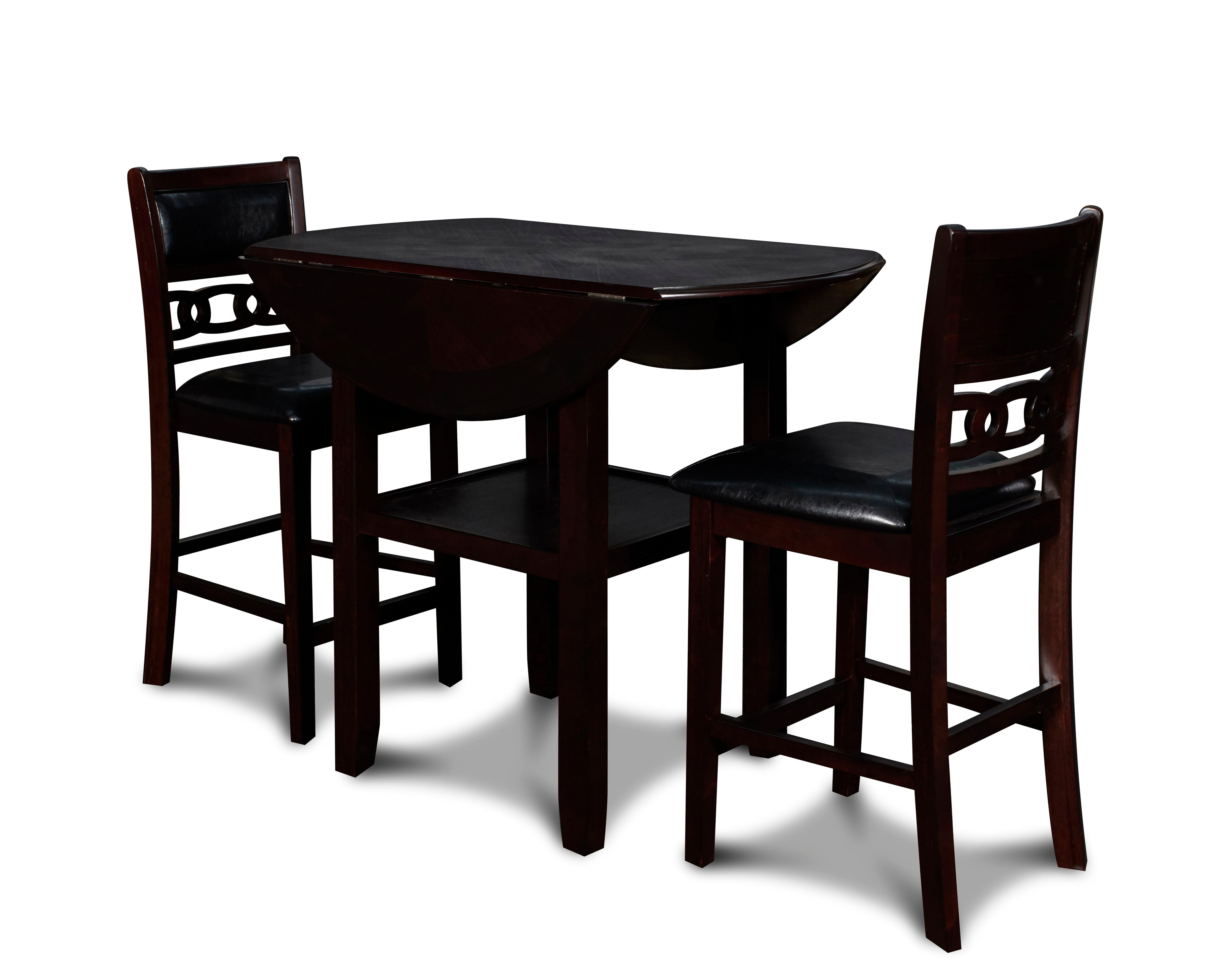 Gia - Counter Drop Leaf Table Set - Premium 3 Piece Dining Room Sets from New Classic - Just $447.50! Shop now at brett interiors