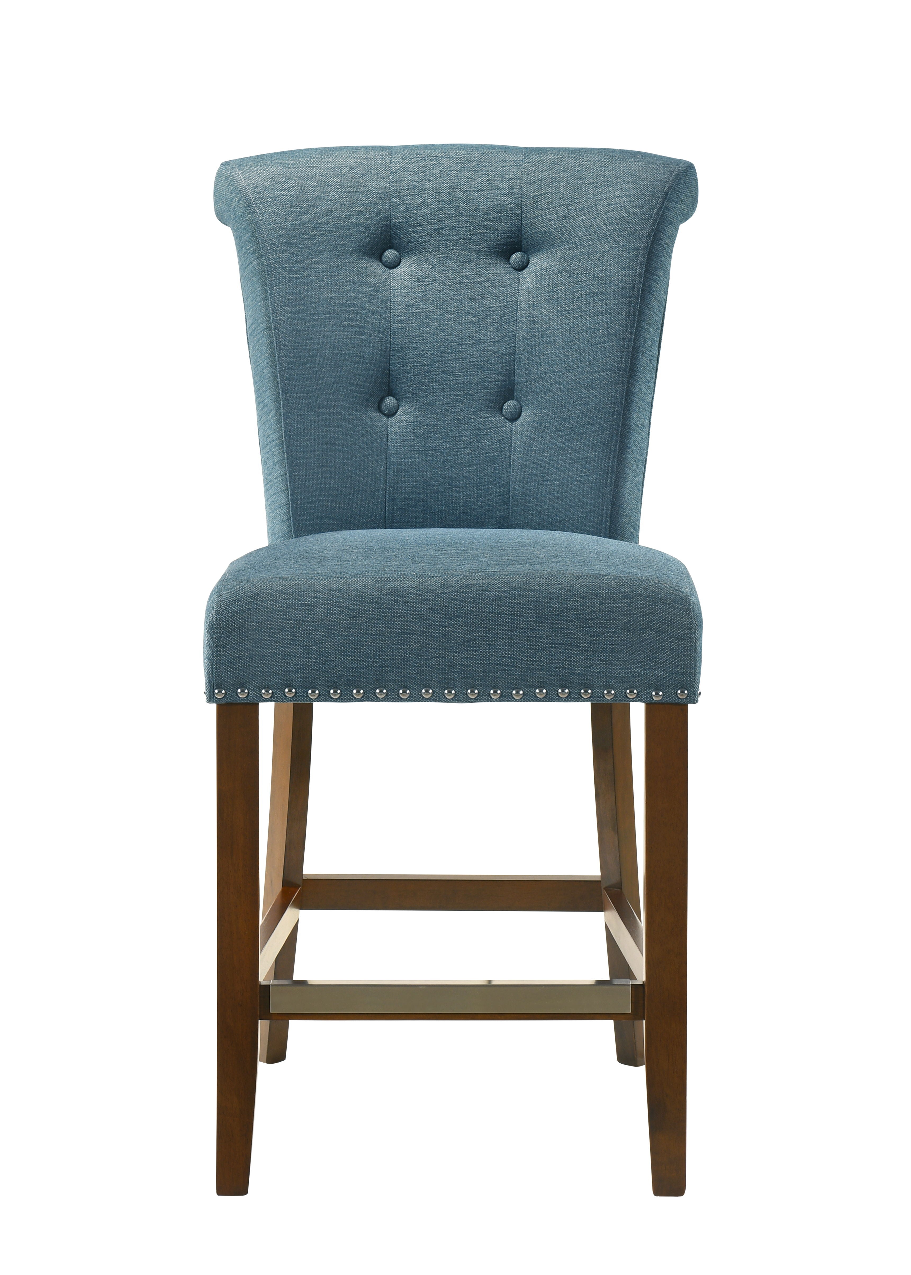 Auggie - 20.5" Fabric Counter Height Chair With Nailhead Trim - Premium Counter Height (24"-27") from Lilola Home - Just $124! Shop now at brett interiors