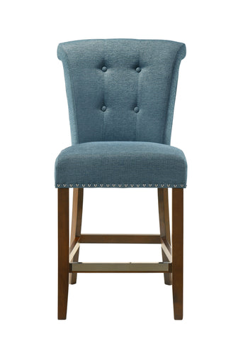 Auggie - 20.5" Fabric Counter Height Chair With Nailhead Trim - Premium Counter Height (24"-27") from Lilola Home - Just $124! Shop now at brett interiors