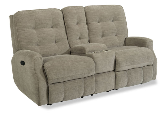 Devon - Loveseat With Console - Premium Reclining Loveseats from Flexsteel - Just $2500! Shop now at brett interiors