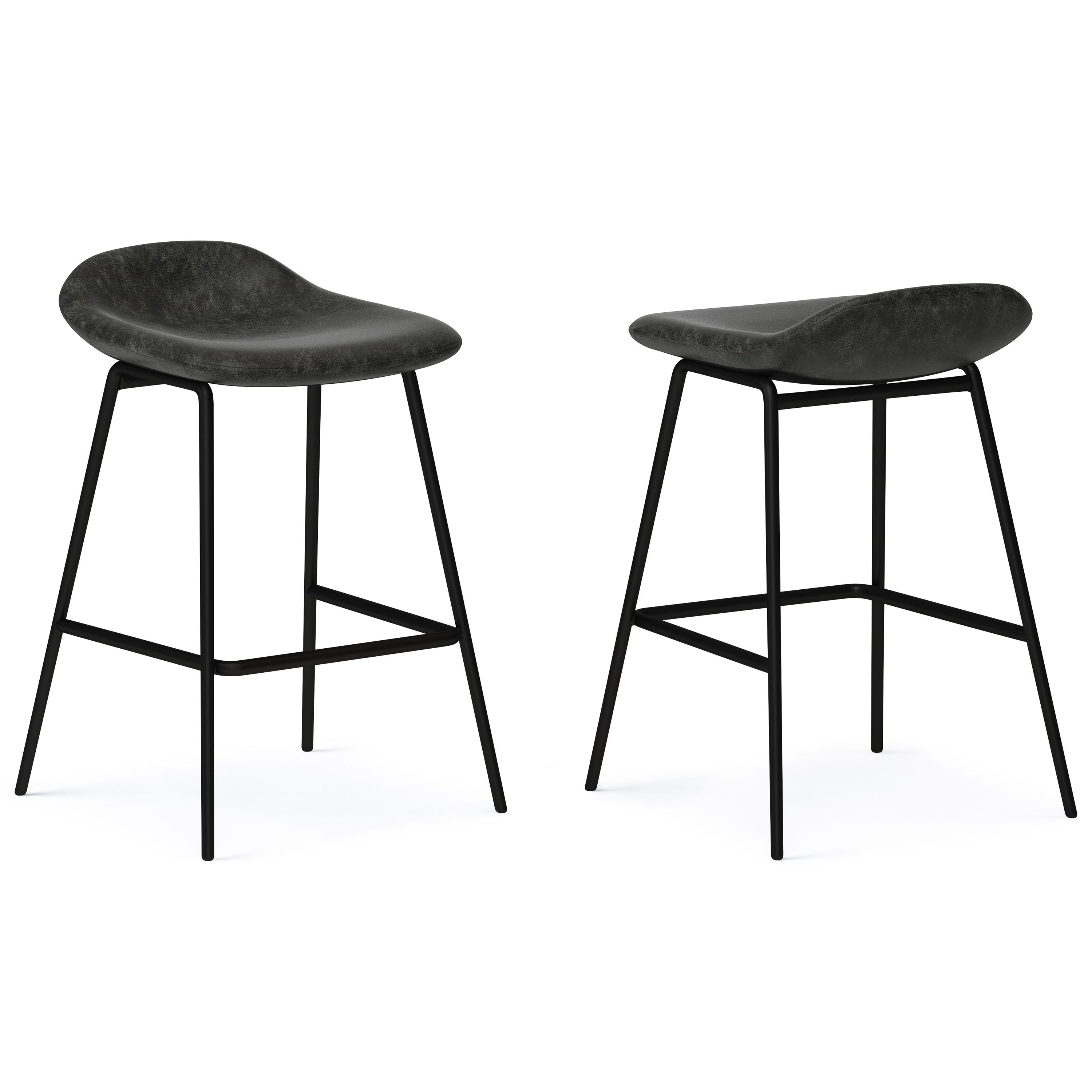 Dafney - Counter Height Stool (Set of 2) - Premium Stool Sets from Simpli Home - Just $220! Shop now at brett interiors