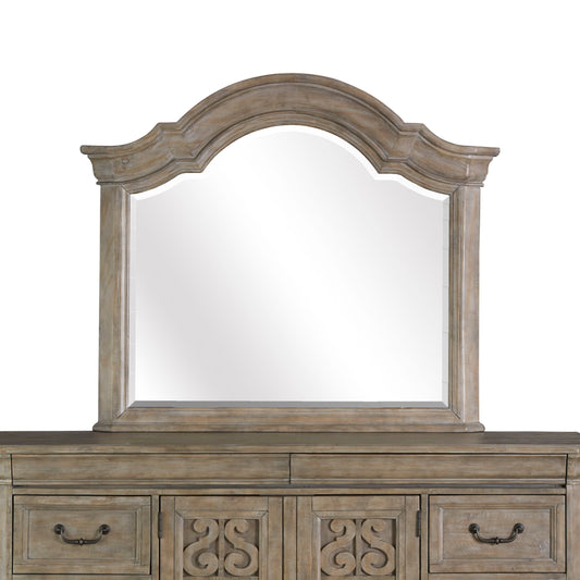 Tinley Park - Shaped Mirror - Dove Tail Grey - Premium Bedroom Mirrors from Magnussen Furniture - Just $649! Shop now at brett interiors