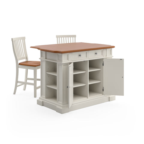 Americana - Kitchen Island Set - Premium 3 Piece Dining Room Sets from Homestyles - Just $3764.98! Shop now at brett interiors