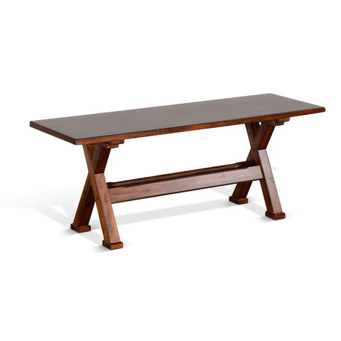 Tuscany - Side Bench - Dark Brown - Premium Dining Benches from Sunny Designs - Just $178! Shop now at brett interiors