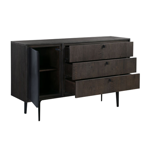 Cross - 3 Drawer Dresser - Solid Oak / Metal - Premium Dressers from Armen Living - Just $1412.50! Shop now at brett interiors