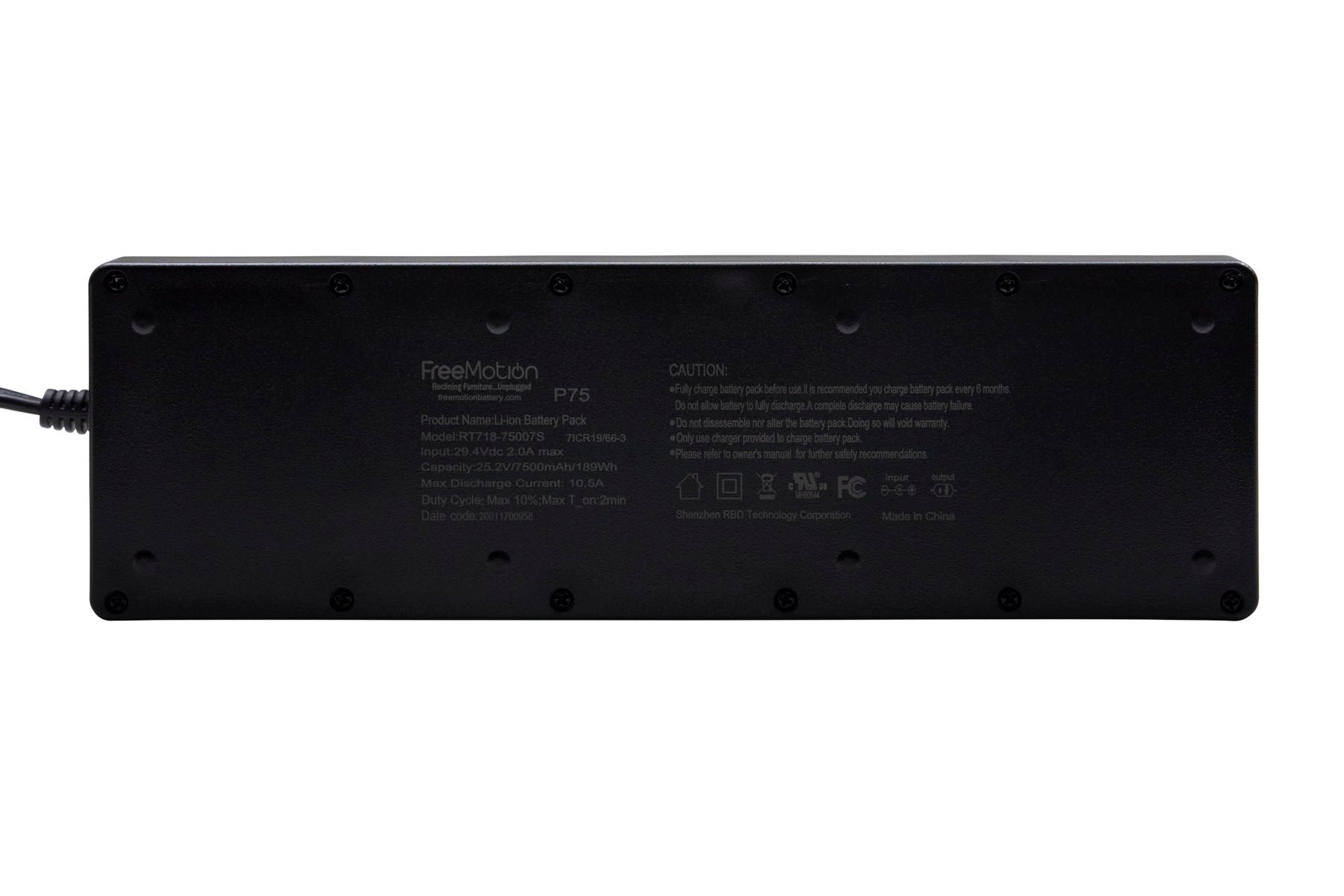 Freemotion - Battery 7500 mAh - Black - Premium Batteries from Parker Living - Just $462.50! Shop now at brett interiors