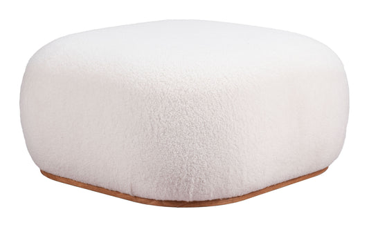 Amber / Azua - Ottoman - Cream - Premium Upholstered Ottomans from Zuo Modern - Just $825! Shop now at brett interiors