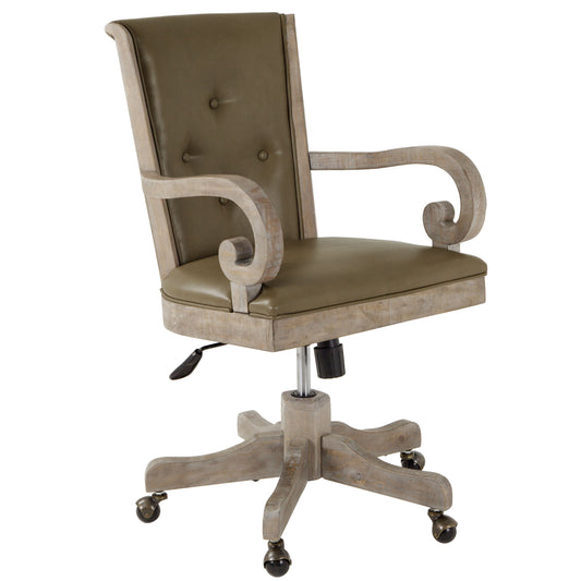 Tinley Park - Fully Upholstered Swivel Chair - Dove Tail Grey - Premium Desk Chairs from Magnussen Furniture - Just $789! Shop now at brett interiors