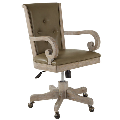 Tinley Park - Fully Upholstered Swivel Chair - Dove Tail Grey - Premium Desk Chairs from Magnussen Furniture - Just $789! Shop now at brett interiors