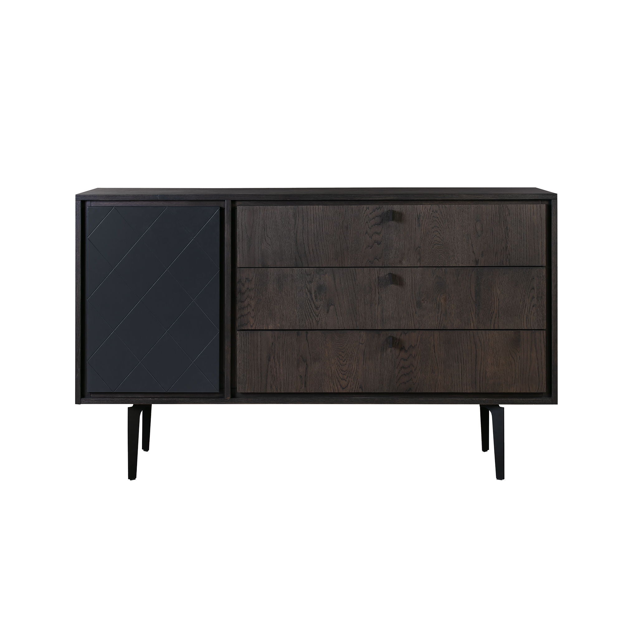 Cross - 3 Drawer Dresser - Solid Oak / Metal - Premium Dressers from Armen Living - Just $1412.50! Shop now at brett interiors