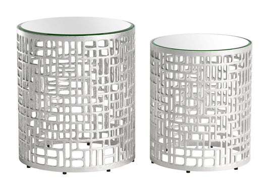 Reden - Side Table (Set of 2) - Silver - Premium Table Sets from Zuo Modern - Just $1375! Shop now at brett interiors