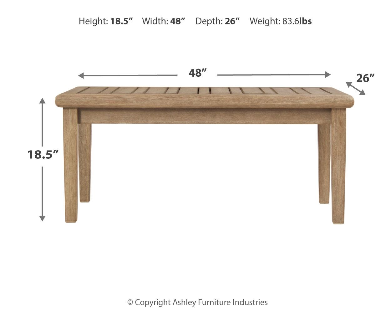 Gerianne - Brown - Rectangular Cocktail Table - Premium Coffee Tables from Ashley Furniture - Just $410! Shop now at brett interiors