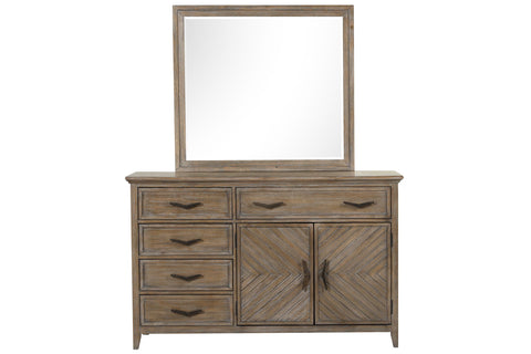 Tybee - Dresser Mirror - Sand - Premium Bedroom Mirrors from New Classic - Just $125! Shop now at brett interiors