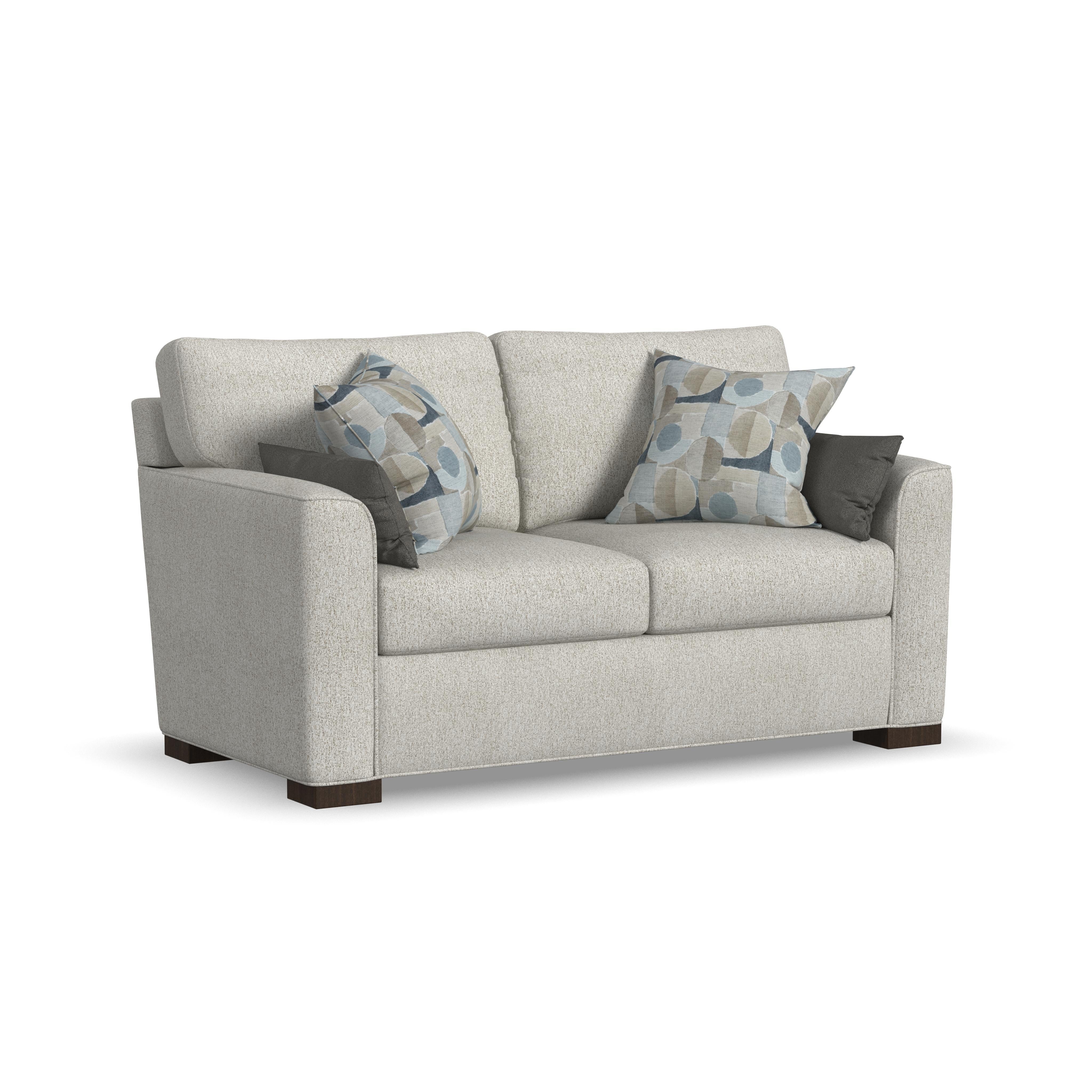 Jasper - Stationary Loveseat - Gray - Premium Stationary Loveseats from Flexsteel - Just $1937.50! Shop now at brett interiors