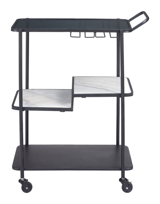 Constanza - Bar Cart - Black - Premium Bars & Bar Carts from Zuo Modern - Just $725! Shop now at brett interiors