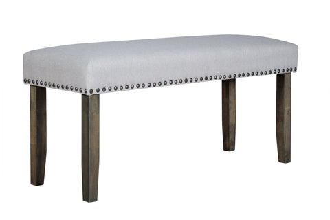 Julius - Bench - Walnut - Premium Upholstered Benches from New Classic - Just $125! Shop now at brett interiors