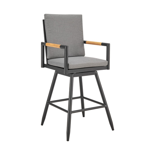 Crown - Outdoor Patio Swivel Bar Stool - Premium Counter Height (24"-27") from Armen Living - Just $862.50! Shop now at brett interiors