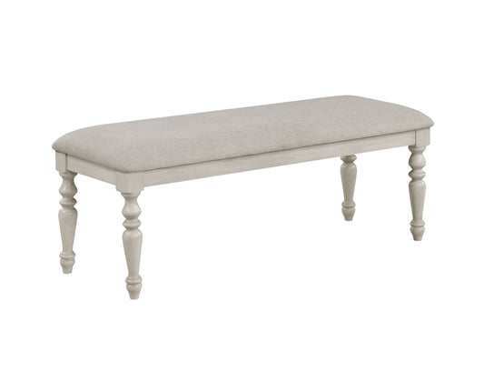 Jennifer - Bench - White - Premium Upholstered Benches from New Classic - Just $225! Shop now at brett interiors