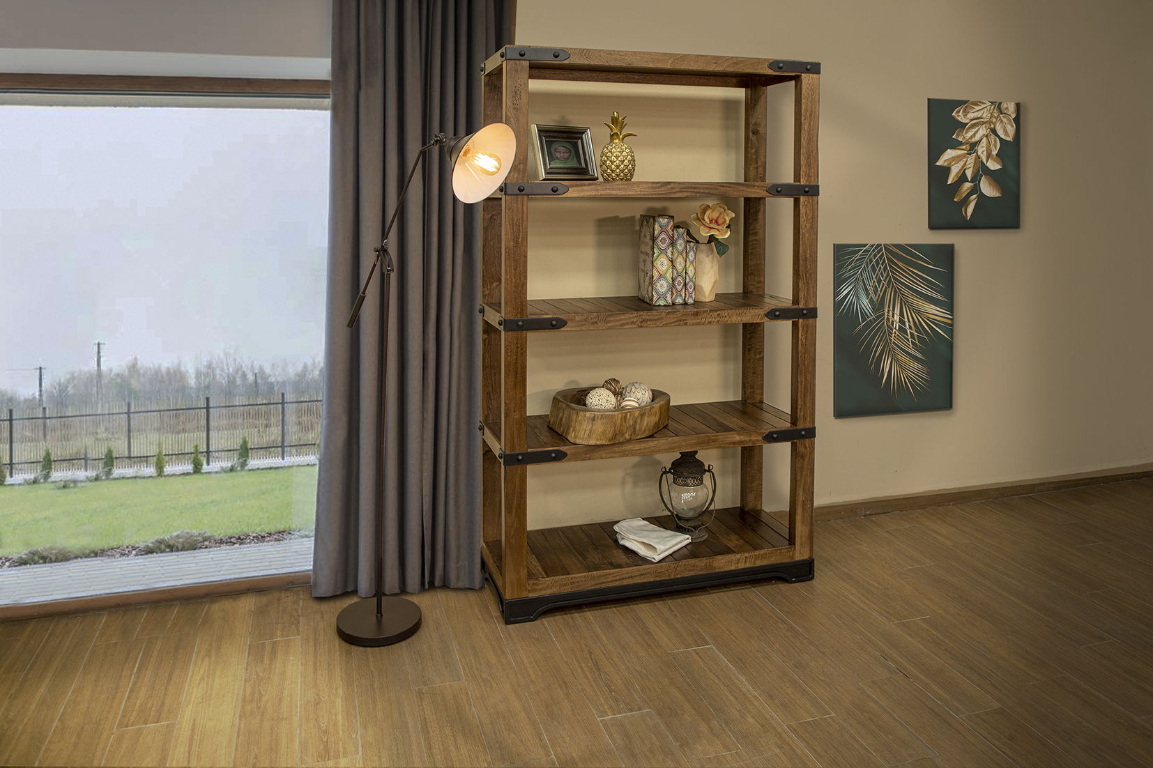 Parota - Bookcase - Cinnamon Brown - Premium Standard Bookcases from International Furniture Direct - Just $890! Shop now at brett interiors