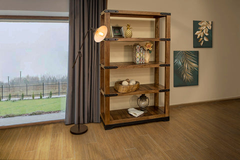 Parota - Bookcase - Cinnamon Brown - Premium Standard Bookcases from International Furniture Direct - Just $890! Shop now at brett interiors